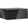 Mexen Orio armoire de salle de bains sous lavabo 60 cm avec plateau, 1 tiroir, noir brillant - 91A10-06023-1-BFC70