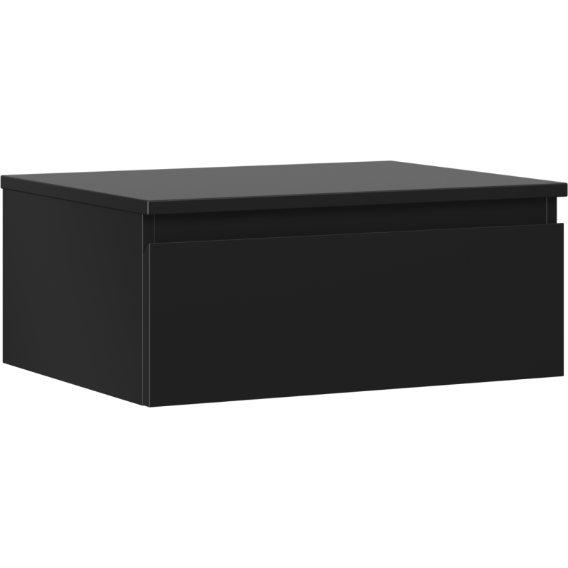 Mexen Orio meuble de salle de bain sous lavabo 60 cm avec plateau, 1 tiroir, noir mat - 91A10-06023-1-BFC71