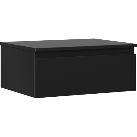 Mexen Orio meuble de salle de bain sous lavabo 60 cm avec plateau, 1 tiroir, noir mat - 91A10-06023-1-BFC71