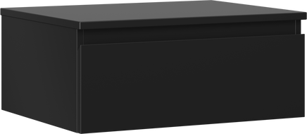 Mexen Orio meuble de salle de bain sous lavabo 60 cm avec plateau, 1 tiroir, noir mat - 91A10-06023-1-BFC71