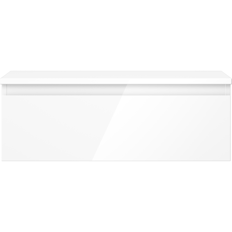 Mexen Orio meuble de salle de bain sous-vasque 70 cm avec plateau, 1 tiroir, blanc brillant - 91A10-07023-1-BFC00