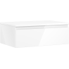 Mexen Orio meuble de salle de bain sous lavabo 70 cm avec plateau, 1 tiroir, blanc brillant - 91A10-07023-1-BFC00