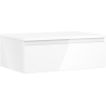 Mexen Orio meuble de salle de bain sous-vasque 70 cm avec plateau, 1 tiroir, blanc brillant - 91A10-07023-1-BFC00