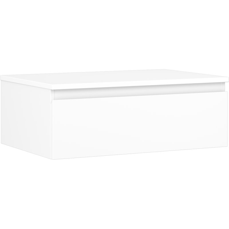 Mexen Orio meuble salle de bain sous lavabo 70 cm avec plateau, 1 tiroir, blanc mat - 91A10-07023-1-BFC01