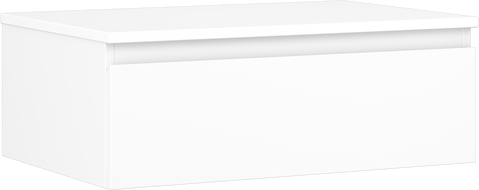 Mexen Orio meuble de salle de bain sous-vasque 70 cm avec plateau, 1 tiroir, blanc mat - 91A10-07023-1-BFC01