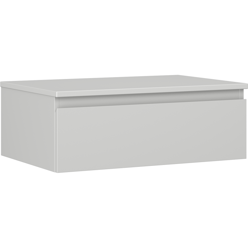 Mexen Orio meuble de salle de bain sous-lavabo 70 cm avec plateau, 1 tiroir, gris mat - 91A10-07023-1-BFC62