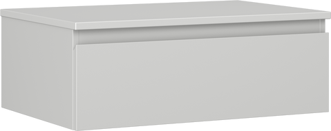 Mexen Orio meuble de salle de bain sous-lavabo 70 cm avec plateau, 1 tiroir, gris mat - 91A10-07023-1-BFC62