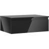 Meuble de salle de bains Mexen Orio sous lavabo 70 cm avec plateau, 1 tiroir, noir brillant - 91A10-07023-1-BFC70