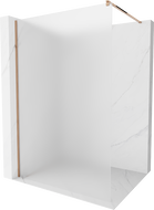 Mexen Kioto paroi de douche Walk-in 100 x 200 cm, givre 8 mm, or rose - 800-100-101-60-30