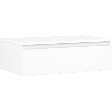 Mexen Orio meuble de salle de bains sous-vasque 80 cm avec plateau, 1 tiroir, blanc mat - 91A10-08023-1-BFC01