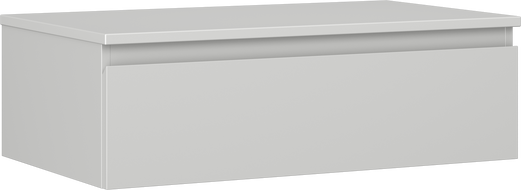 Mexen Orio meuble de salle de bain sous lavabo 80 cm avec plateau, 1 tiroir, gris mat - 91A10-08023-1-BFC62