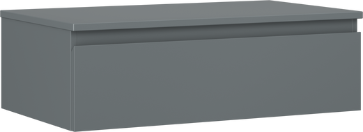 Mexen Orio meuble de salle de bain sous-lavabo 80 cm avec plateau, 1 tiroir, graphite mat - 91A10-08023-1-BFC66
