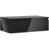 Mexen Orio meuble de salle de bain dessous de lavabo 80 cm avec plateau, 1 tiroir, noir brillant - 91A10-08023-1-BFC70