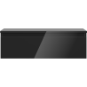 Mexen Orio meuble de salle de bain dessous de lavabo 80 cm avec plateau, 1 tiroir, noir brillant - 91A10-08023-1-BFC70