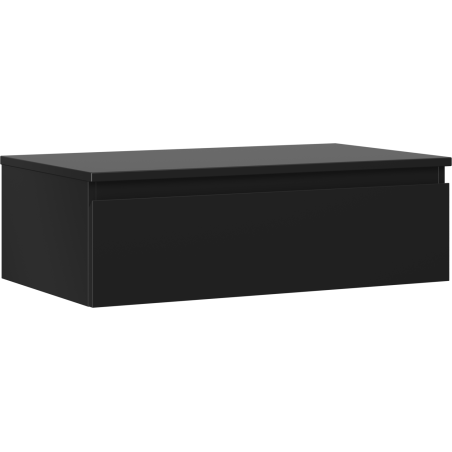 Mexen Orio meuble de salle de bain sous lavabo 80 cm avec plateau, 1 tiroir, noir mat - 91A10-08023-1-BFC71