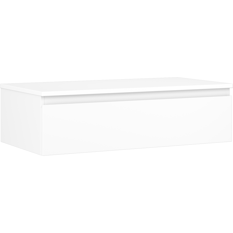 Mexen Orio meuble sous-lavabo 90 cm avec plateau, 1 tiroir, blanc mat - 91A10-09023-1-BFC01