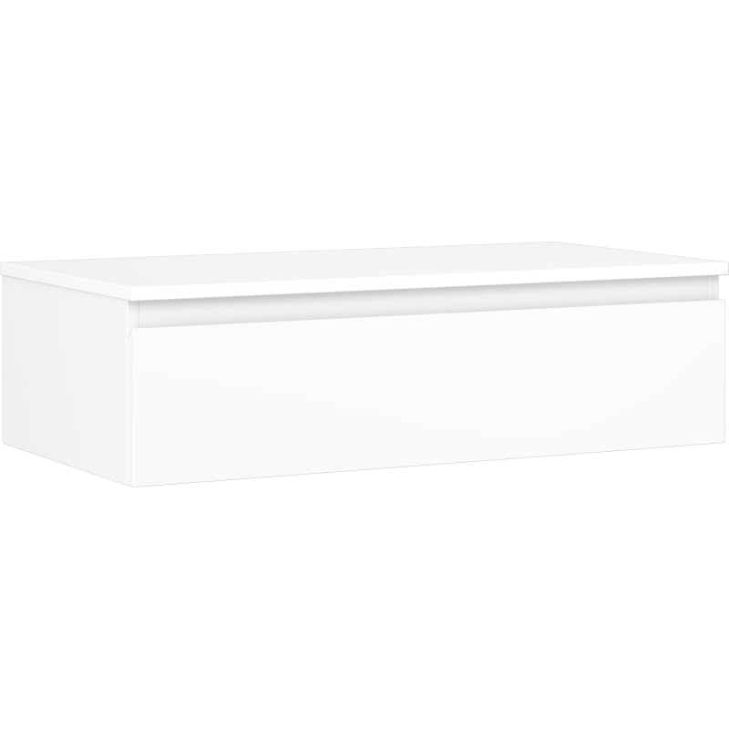 Mexen Orio meuble sous-vasque 90 cm avec plateau, 1 tiroir, blanc mat - 91A10-09023-1-BFC01