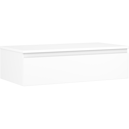Mexen Orio meuble sous-vasque 90 cm avec plateau, 1 tiroir, blanc mat - 91A10-09023-1-BFC01