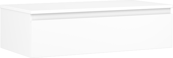 Mexen Orio meuble sous-vasque 90 cm avec plateau, 1 tiroir, blanc mat - 91A10-09023-1-BFC01
