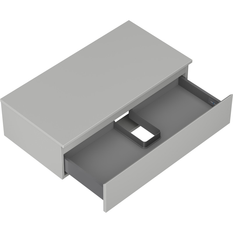 Mexen Orio meuble de salle de bain sous-vasque 90 cm avec dessus, 1 tiroir, gris mat - 91A10-09023-1-BFC62