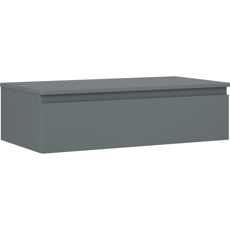 Mexen Orio armoire de salle de bain sous-lavabo 90 cm avec plateau, 1 tiroir, graphite mat - 91A10-09023-1-BFC66