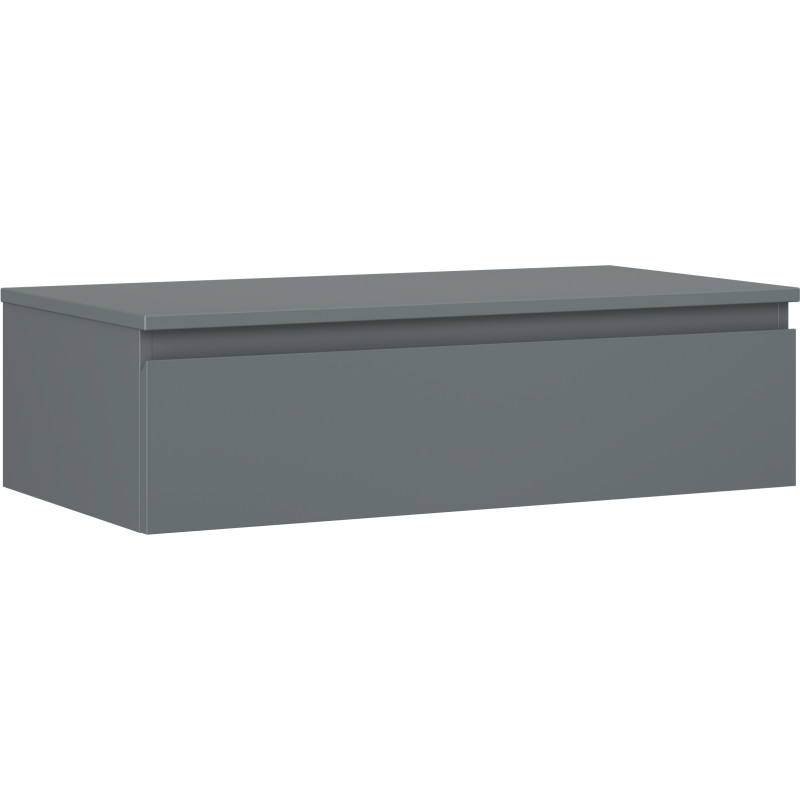 Mexen Orio meuble de salle de bains sous-vasque 90 cm avec plateau, 1 tiroir, graphite mat - 91A10-09023-1-BFC66