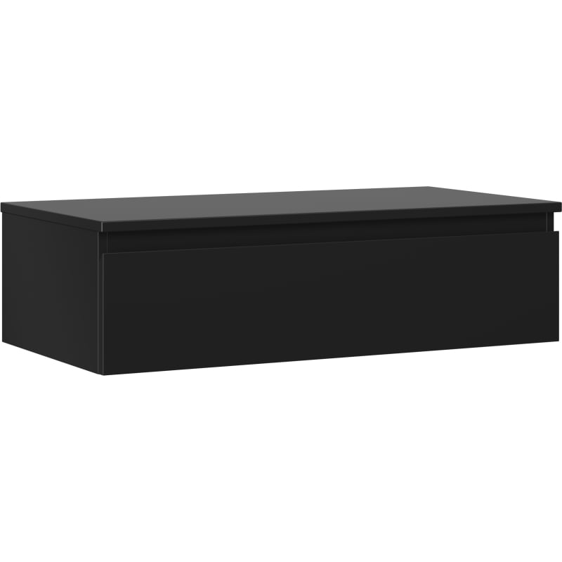 Mexen Orio meuble de salle de bain sous lavabo 90 cm avec plateau, 1 tiroir, noir mat - 91A10-09023-1-BFC71