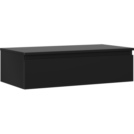 Mexen Orio meuble de salle de bain sous lavabo 90 cm avec plateau, 1 tiroir, noir mat - 91A10-09023-1-BFC71