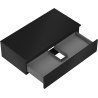 Mexen Orio meuble de salle de bain sous lavabo 90 cm avec plateau, 1 tiroir, noir mat - 91A10-09023-1-BFC71