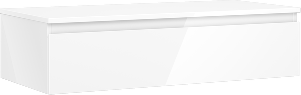 Mexen Orio armoire de salle de bain sous lavabo 100 cm avec plan de travail, 1 tiroir, blanc brillant - 91A10-10023-1-BFC00