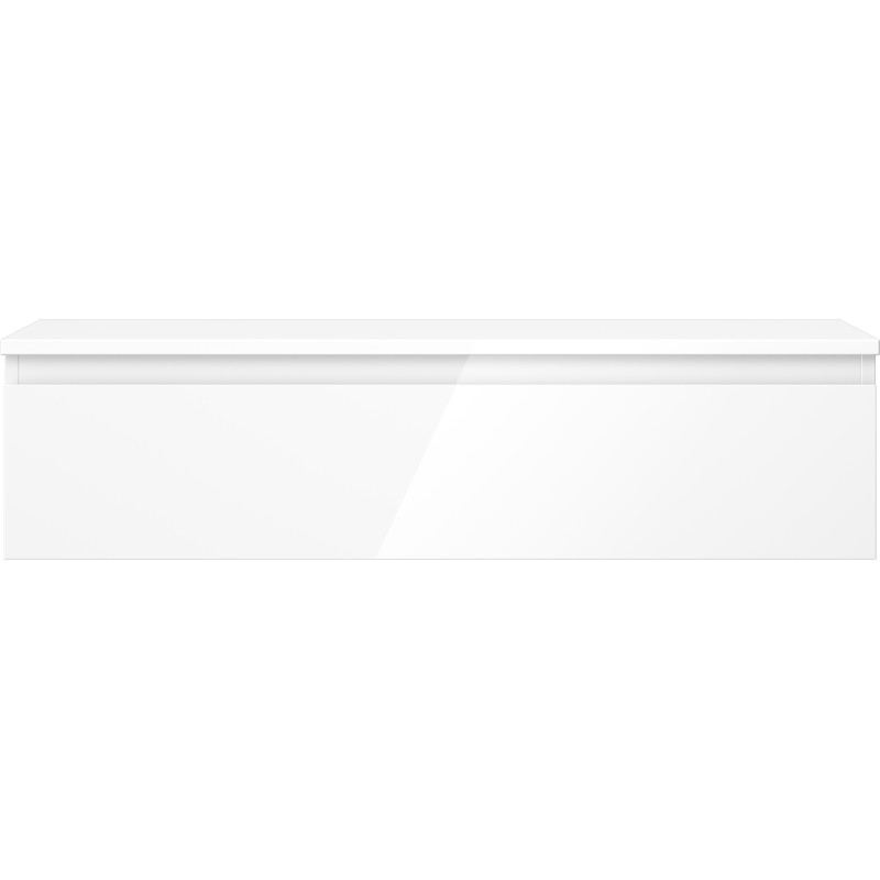 Mexen Orio armoire de salle de bain sous lavabo 100 cm avec plan de travail, 1 tiroir, blanc brillant - 91A10-10023-1-BFC00