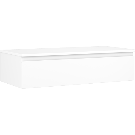 Mexen Orio meuble de salle de bain sous-lavabo 100 cm avec plateau, 1 tiroir, blanc mat - 91A10-10023-1-BFC01