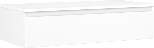 Mexen Orio meuble de salle de bain sous-lavabo 100 cm avec plateau, 1 tiroir, blanc mat - 91A10-10023-1-BFC01