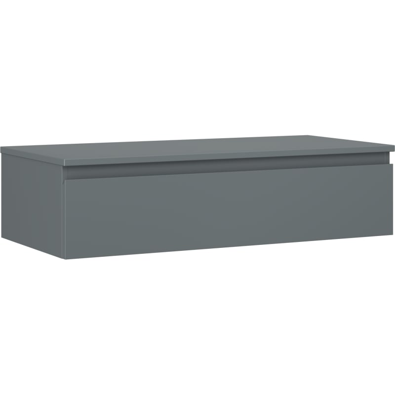 Mexen Orio meuble de salle de bain à poser sous lavabo 100 cm avec plateau, 1 tiroir, graphite mat - 91A10-10023-1-BFC66
