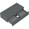 Mexen Orio meuble de salle de bains sous le lavabo 100 cm avec plateau, 1 tiroir, graphite mat - 91A10-10023-1-BFC66