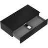 Mexen Orio meuble de salle de bain sous-vasque 100 cm avec plateau, 1 tiroir, noir mat - 91A10-10023-1-BFC71