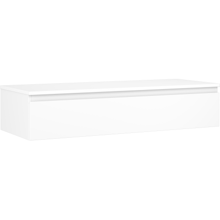 Mexen Orio armoire de salle de bains sous-évier 120 cm avec plateau, 1 tiroir, blanc mat - 91A10-12023-1-BFC01