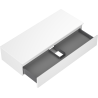 Mexen Orio armoire de salle de bains sous-lavabo 120 cm avec plateau, 1 tiroir, blanc mat - 91A10-12023-1-BFC01