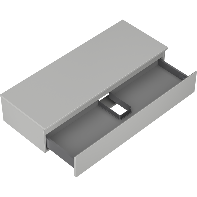 Mexen Orio armoire de salle de bain sous lavabo 120 cm avec dessus, 1 tiroir, gris mat - 91A10-12023-1-BFC62