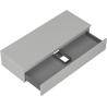 Mexen Orio meuble de salle de bain sous lavabo 120 cm avec plateau, 1 tiroir, gris mat - 91A10-12023-1-BFC62