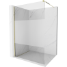 Mexen Kioto paroi de douche Walk-in 70 x 200 cm, transparent/givré 8 mm, doré - 800-070-101-50-35