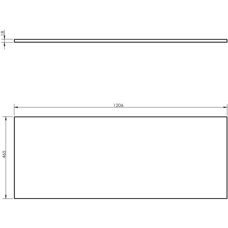 Mexen Orio meuble de salle de bains sous lavabo 120 cm avec plateau, 1 tiroir, noir mat - 91A10-12023-1-BFC71