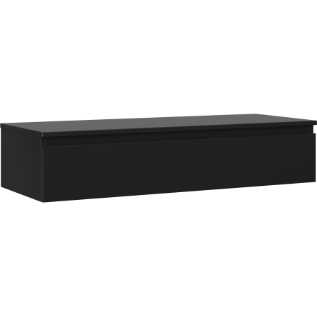 Mexen Orio meuble de salle de bains sous lavabo 120 cm avec plateau, 1 tiroir, noir mat - 91A10-12023-1-BFC71