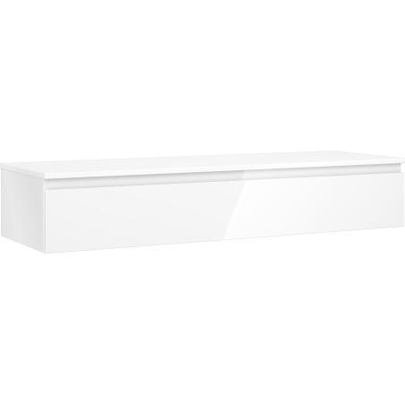 Mexen Orio meuble de salle de bains sous-lavabo 140 cm avec plateau, 1 tiroir, blanc brillant - 91A10-14023-1-BFC00