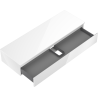 Mexen Orio meuble de salle de bains sous-lavabo 140 cm avec plateau, 1 tiroir, blanc brillant - 91A10-14023-1-BFC00