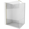 Mexen Kioto paroi de douche Walk-in 90 x 200 cm, transparent/givré 8 mm, or - 800-090-101-50-35