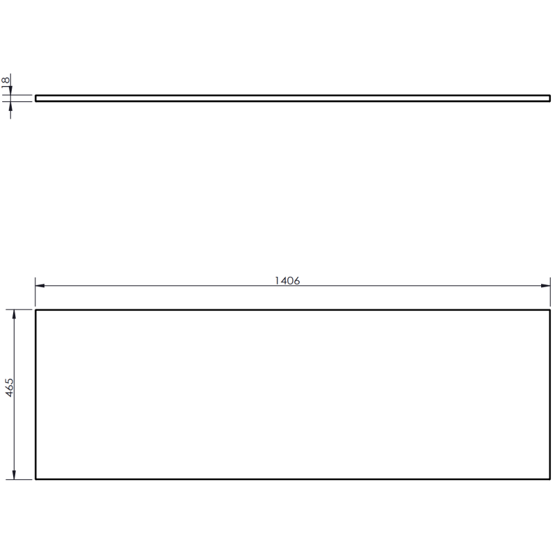 Mexen Orio meuble de salle de bains sous-vasque 140 cm avec plan, 1 tiroir, blanc mat - 91A10-14023-1-BFC01