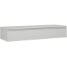 Mexen Orio meuble de salle de bain sous lavabo 140 cm avec plateau, 1 tiroir, gris mat - 91A10-14023-1-BFC62