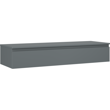 Mexen Orio armoire de salle de bain sous lavabo 140 cm avec plateau, 1 tiroir, graphite mat - 91A10-14023-1-BFC66