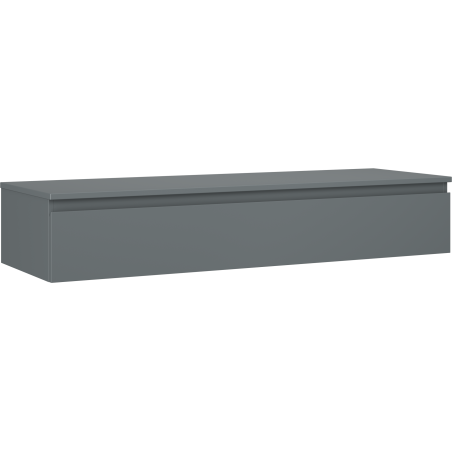 Mexen Orio meuble de salle de bain sous lavabo 140 cm avec plan, 1 tiroir, graphite mat - 91A10-14023-1-BFC66
